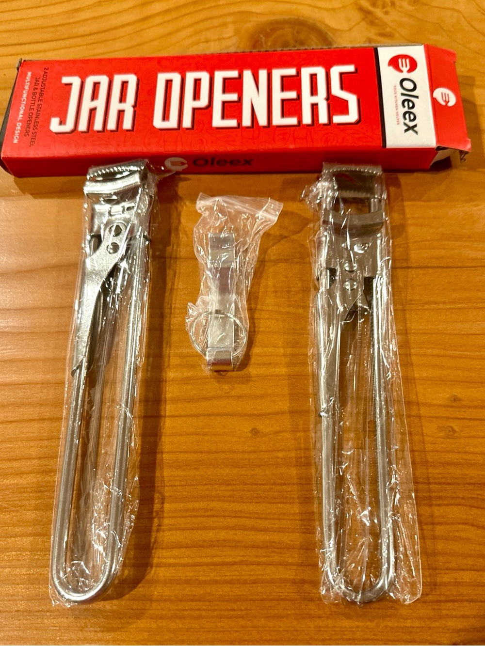 2 Easy Stainless Steel Jar Openers & Bottle Cap Lid Gripper Arthritis Tool NEW